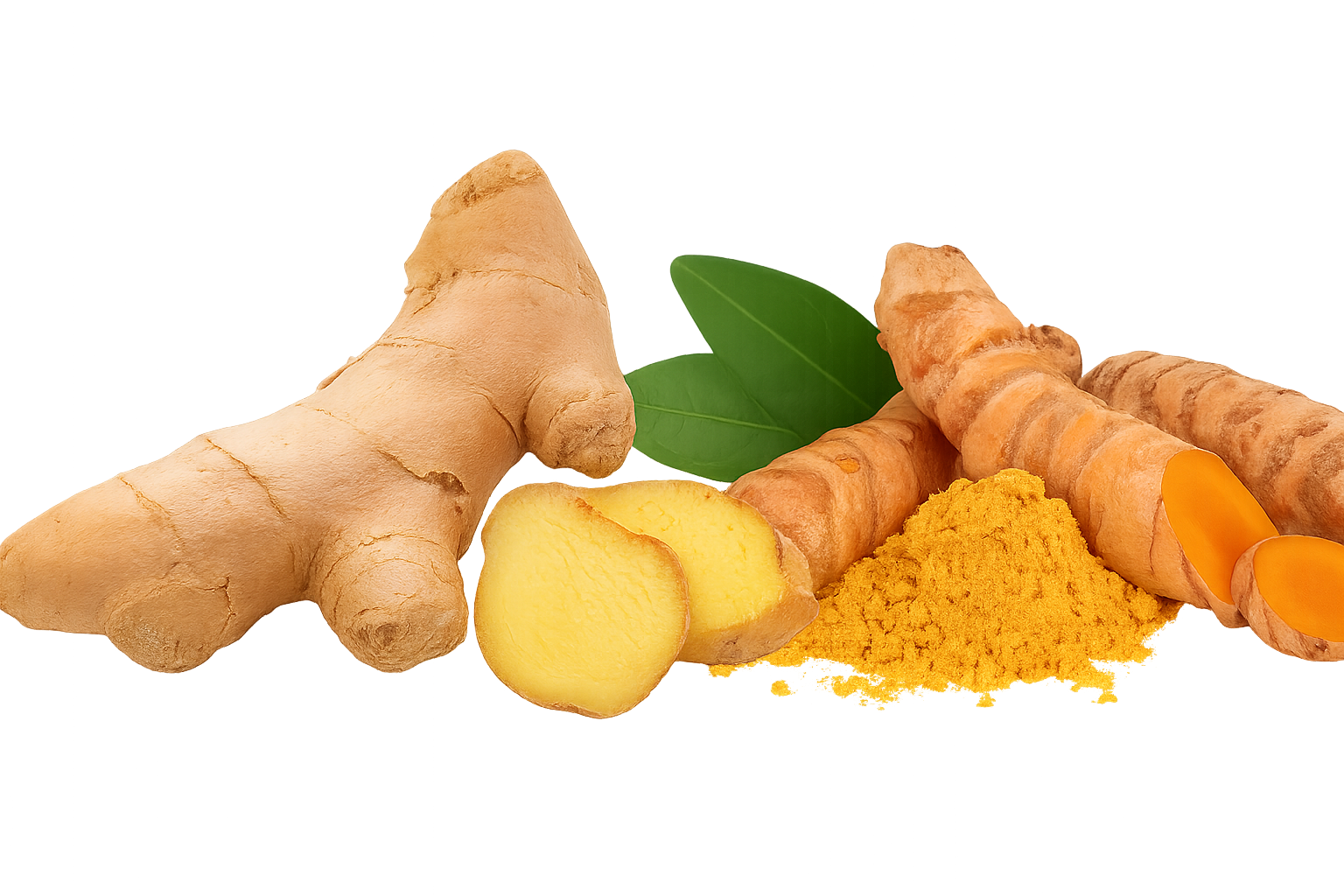 Ginger & Turmeric Roots